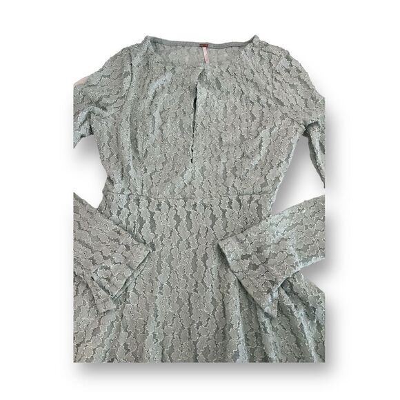 Free People Green Lace Dress Size Small - Picture 2 of 9
